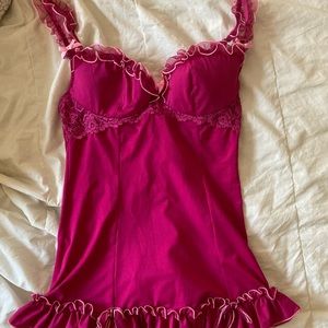 y2k pink corset